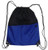 101SNORKEL Blue-Black Drawstring Backpack with Wet Pocket 20 in by 16 in
