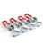 E-outstanding Toggle Latch Clamp 4PCS Silver Heavy Duty Pull Latch Clamp Hasp For DoorCaseJig and Cabinet Boxes Quick Release Draw Latch 4001