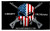 TOAUOT 3x5ft Liberty or Death Flag 2nd Amendment 1789 USA Punisher Skull Rifles Flags Polyester with Brass Gromments