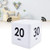 Cube Timer Kitchen Timer 15-20-30-60 Minutes Countdown Timer Exercise Timer Gravity Sensor Flip Timer Kids Study Timer for Kids Time Management -White-