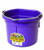 LITTLE GIANT Flat-Back Dura-Flex Plastic Bucket, 8-Quart, Purple