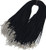 Wbang 18'' Black Satin Silk Necklace Cord Rope Necklace Chain with Lobster Claw Clasp 20Pcs