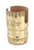B and P Lamp 2-Slot Socket Shell Bright Gilt Uno Thread