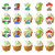 40Pcs Two Infinity And Beyond Cupcake Toppers Toy Inspired Story 2nd Birthday Party Supplies Toy Story 2nd Cupcake Toppers for Boy Girl 2nd Birthday Party Decorations