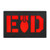MORTHOME M Explosive Ordnance Disposal Bomb Squad Tactical Military Morale PVC Rubber Patch -Red-