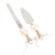 Rustic Love Sign Wedding Cake Knife and Server Set,Wedding Cake Knife Serveing,Pizza Pie Cake Cutter for Parties Weddings Birthdays Anniversaries (love and lace)