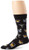 K. Bell Men's Food and Drink Casual Novelty Crew Socks Cocktails -Black- Shoe Size- 6-12