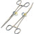 G.S CRILE HEMOSTAT FORCEPS STRAIGHT  and  CURVED 5.5" SET - 2 PC