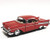 Kinsmart Fire Engine Red 1957 Chevy Bel Air 2 Door Coupe 1-40 O Scale Diecast Car