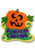 "Pumpkin Carving" - Iron On Embroidered Patch- Jack O Lantern Halloween Harvest Fun