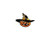 Halloween Jack-O-Lantern W-Witches Hat Embroidered Iron On Patch - Crafts