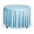 Mill & Thread - 132" Round Premium Tablecloth for Wedding / Banquet / Restaurant - Polyester Fabric Table Cloth - Baby Blue
