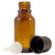15 ml -1-2 fl oz- Amber Glass Bottle with Euro Dropper -12 Pack-