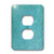 3dRose LLC 3dRose LLC lsp_100668_6 Teal Carpet - 2 Plug Outlet Cover