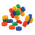 Constructive Playthings WQ-592 Snappin' Wheels 1 3/4" Diam. 40 Piece Building Set for Ages 3 Years and Up