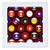 3dRose Burgundy Pool Ball Billiards Pattern - Quilt Square, 12 by 12-Inch (qs_223350_4)