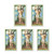 H HOLLY LINES Saint Sebastian Laminated Prayer Cards Set of Five Holy Cards