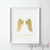 Angel Wings III Gold Foil Art Print Angel Wing Gold Print Office Nursery Room Wall Art Decor Anchor Gold Print