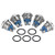 Waterproof SwitchAkozon 5 Pcs-Set 16mm 250V Metal Waterproof 2Pin Mini Push Button Switch-02-