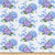 Studio E Fabrics Midnight Tossed Allover Hydrangea Fabric White