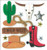 K and Company Dimensional Stickers-Cowboy
