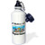 3dRose "I Believe In Aquariums" Sports Water Bottle 21 oz White