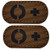 2 Pack Infrared IR Blood Type O plus Positive POS Reflective Patches Emblem Tactical Morale Military Badges with Hook Loop Fastener Backing