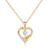 Initial Necklace for Women Teen Girls 14K Gold Plated Dainty Letter M Initial Heart Necklace for Women Girls Kids Jewelry Toddler Necklace Mothers Day Valentines Girls Teenage Gifts Birthday