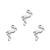 DanLingJewelry 10 pcs 304 Stainless Steel Charms Flamingo Charms for Jewelry Making Crafts 14.6x7x1mm