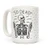 LookHUMAN So Dead Skeleton White 15 Ounce Ceramic Coffee Mug