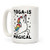 LookHUMAN Yoga Is Magical White 15 Ounce Ceramic Coffee Mug