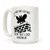 LookHUMAN I Wish You'd Step Back From That Ledge Mothman White 15 Ounce Ceramic Coffee Mug