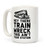 LookHUMAN Hey There Train Wreck This Ain't Your Station White 15 Ounce Ceramic Coffee Mug