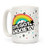 LookHUMAN I've Got Anxiety Rainbow White 15 Ounce Ceramic Coffee Mug