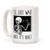 LookHUMAN I'll Just Wait Until It's Quiet White 15 Ounce Ceramic Coffee Mug