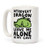 LookHUMAN Introvert Dragon White 15 Ounce Ceramic Coffee Mug