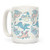 LookHUMAN Dreamy Dragon Pattern White 15 Ounce Ceramic Coffee Mug