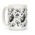 LookHUMAN Cats In Space White 15 Ounce Ceramic Coffee Mug