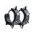 UM Jewelry Unisex Black Spikes Stud Surgical Stainless Steel Punk Spiky Round Huggie Hoop Earrings