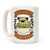 LookHUMAN Pugkin Spice White 15 Ounce Ceramic Coffee Mug