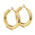 Thick Gold Hoop Earrings Lightweight Chunky Hoops for Women 18K Gold Plated Howllow Tube Earring 40mm