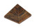M K Cosmics Natural Gemstone Healing Tiger Eye Pyramid 1 Inches -25mm to 30mm-