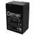 Mighty Max Battery ML4-6 - 6V 4.5AH Lithonia H2NS1 R Replacement Battery Brand Product