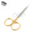 DDP T-C O.R GRADE IRIS SCISSORS 4.5"CURVED GERMAN GRADE STAINLESS STEEL INSTRUMENTS