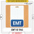 EMT Badge Buddy Identification Tag PVC Plastic ID - B 10 White