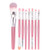 8Pcs Makeup Brushes Set Eye Shadow Foundation Powder Eyeliner Eyelash Lip Make Up Brush Beauty Kit blending brush Wool Fiber KH102 -K-