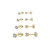 925 Sterling Silver Stud earrings Set  14K Gold Plated Hypoallergenic Stud Earrings  Cubic Zirconia Stud Earrings for Women Girls-4 pairs- 