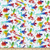 Studio E Fabrics Studio E Jewels of The Jungle Digital Rainbow Frog Fabric White