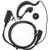 Tenq Advanced G Shape Police Earpiece Headset PTT Mic for 2-pin Kenwood Nexedge Hytera Puxing Wouxun Radio