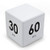 Pretmess Cube Timer Preset Timer Kitchen Timer Child Timer Exercise Timer Gravity Sensor flip Timer for Time Management and Countdown Settings-15-20-30-60 Minutes White-